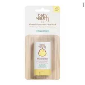 Baby Bum Mineral Sunscreen Face Stick Fragrance Free SPF 50 New In Packaging